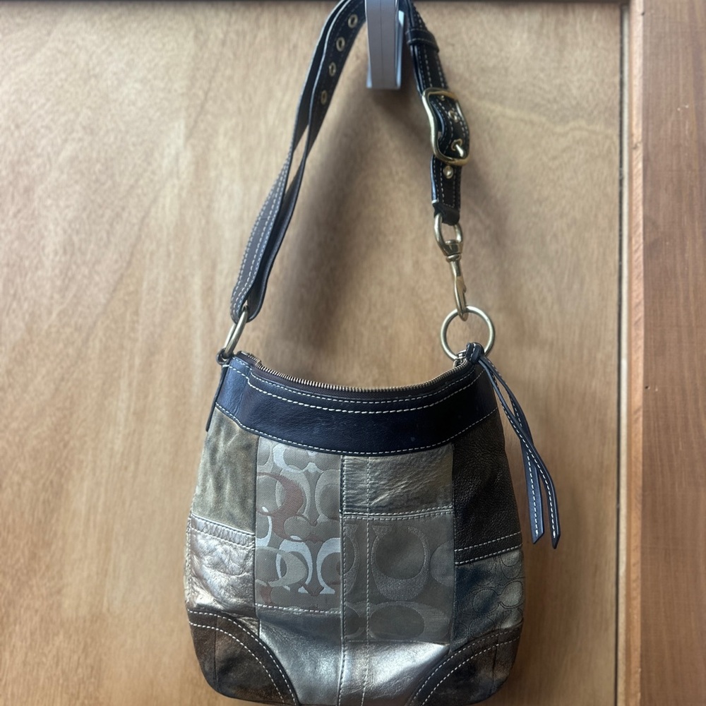 Coach Multicolor Patchwork Shoulder Bag - image 1